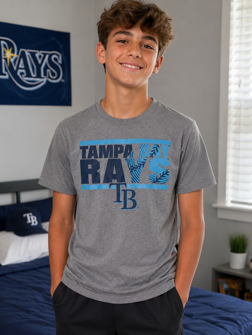 MLB Genuine Merchandise Tampa Bay Crewneck Tee